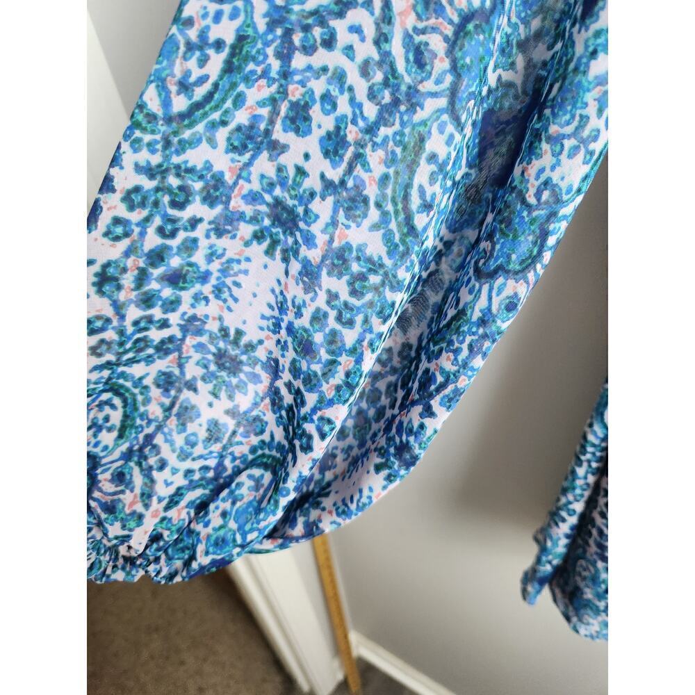 Show Me Your MuMu Donna Michelle Tunic/mini dress sz M floral hippie festival - Picture 3 of 9